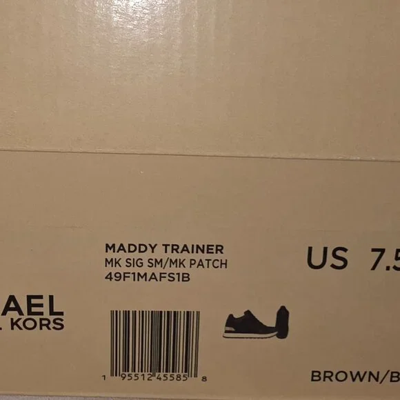 Michael Kors Maddy Trainer Sneakers – Brown/Black – Women’s 7.5M (Brand New) - Picture 7 of 7